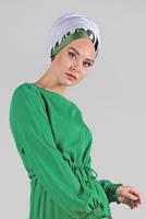 Hijab clothing GREEN T 3102 ZMN-PANTOLONLU TAKIM