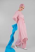 Vêtements hijab POUDRE T 3102 ZMN-PANTOLONLU TAKIM