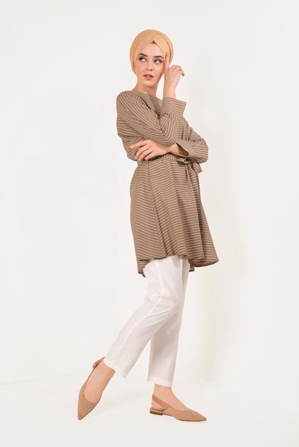 Vêtements hijab  T 4782 Meri Store-Pantolonlu Takım - TRENDTESETTÜR