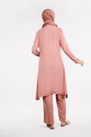 Tesettür giyim MERCAN PUL PAYET DETAYLI ASİMETRİK 2&prime;Lİ TAKIM 5647