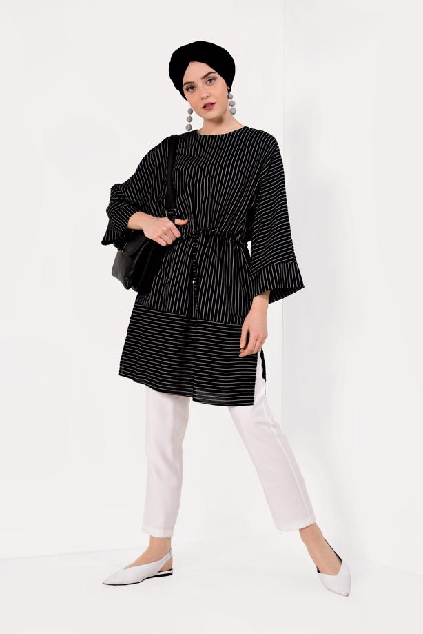 Vêtements hijab  T 5782 Meri Store-Pantolonlu Takım - TRENDTESETTÜR