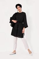 Vêtements hijab NOIR T 5782 Meri Store-Pantolonlu Takım