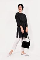 Vêtements hijab NOIR T 5782 Meri Store-Pantolonlu Takım