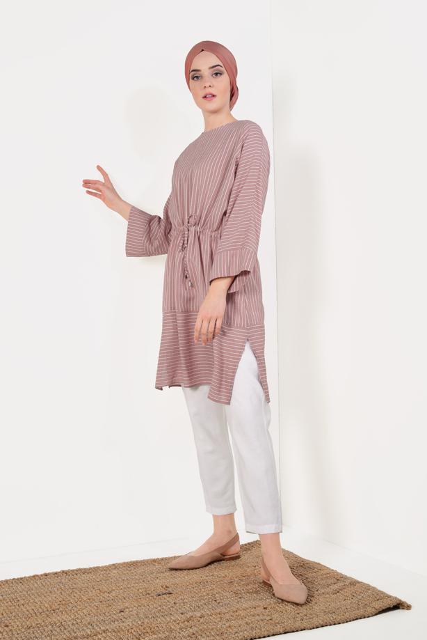 Vêtements hijab  T 5782 Meri Store-Pantolonlu Takım - TRENDTESETTÜR