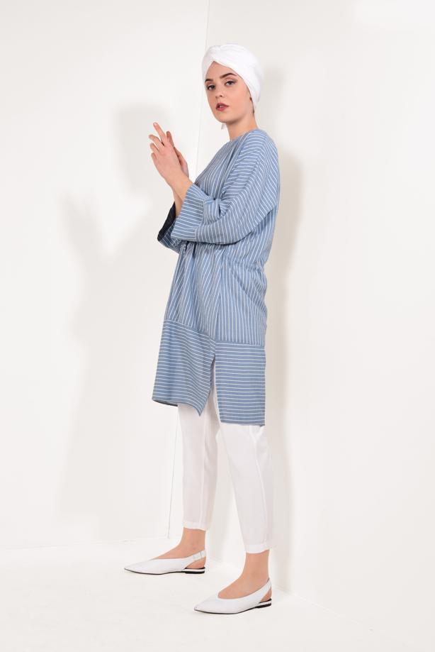 Vêtements hijab  T 5782 Meri Store-Pantolonlu Takım - TRENDTESETTÜR