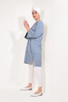 Vêtements hijab BLEU MARINE T 5782 Meri Store-Pantolonlu Takım