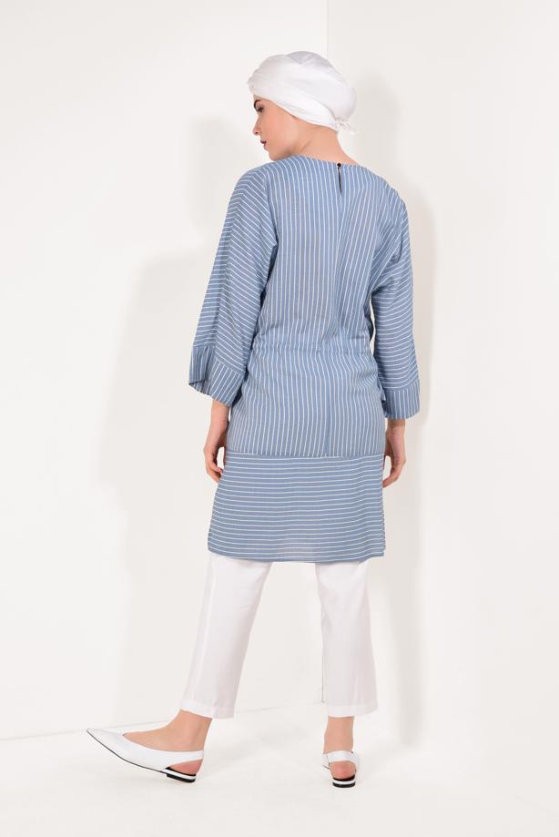 Vêtements hijab  T 5782 Meri Store-Pantolonlu Takım - TRENDTESETTÜR