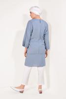 Vêtements hijab BLEU MARINE T 5782 Meri Store-Pantolonlu Takım