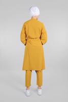 Tesettür giyim TURUNCU BELDEN KUŞAKLI 2&prime;Lİ PANTOLONLU TAKIM 6116