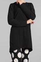 Tesettür giyim SİYAH PUANTİYELİ FİTİLLİ 2&prime;Lİ PANTOLONLU TAKIM 7525 