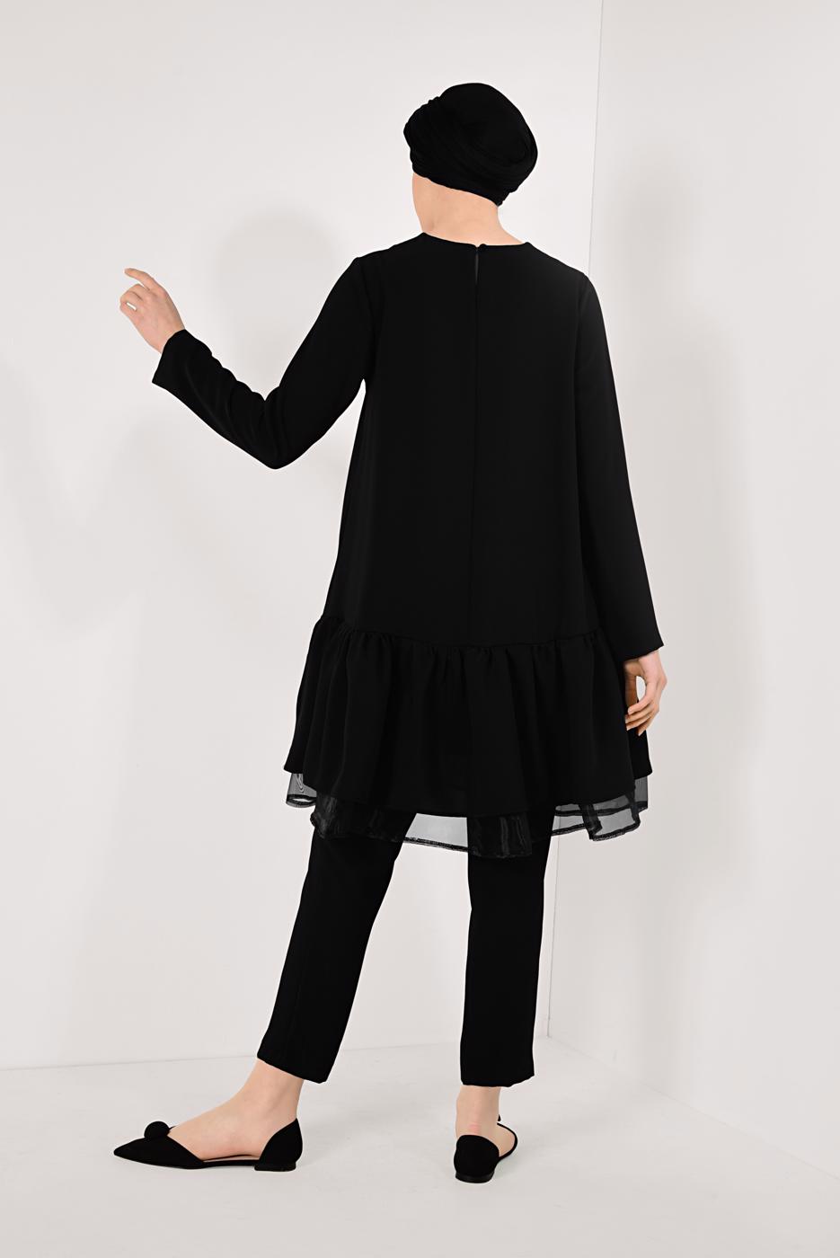 Vêtements hijab NOIR Costume de Pantalon T 7592 