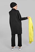 Tesettür giyim SİYAH YARASA KOL DETAYLI 2&prime;Lİ PANTOLONLU TAKIM 7811 