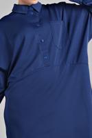 Tesettür giyim LACİVERT YARASA KOL DETAYLI 2&prime;Lİ PANTOLONLU TAKIM 7811 