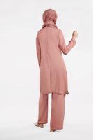 Tesettür giyim PEMBE PUL PAYET DETAYLI 2&prime;Lİ TAKIM 7812