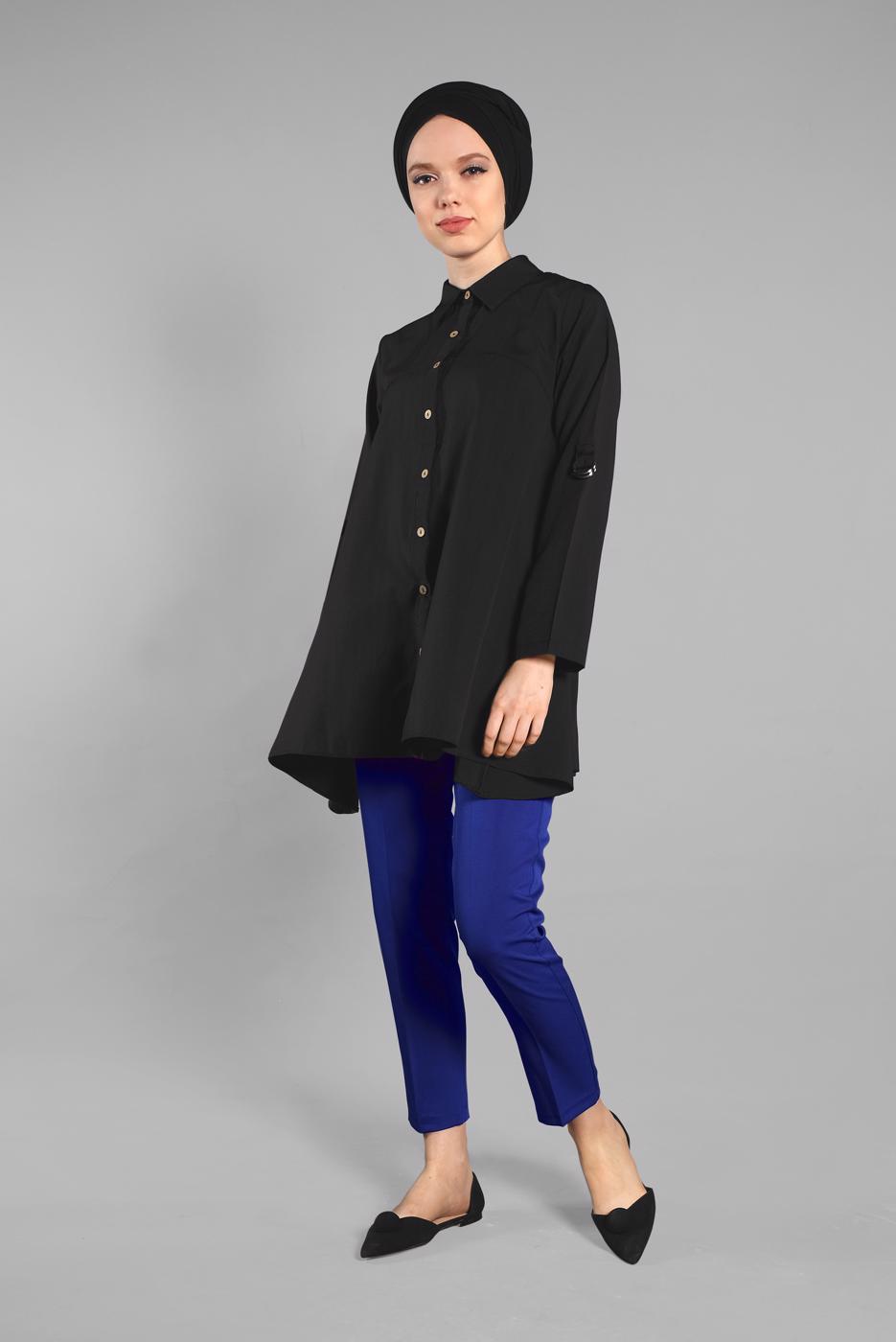 Vêtements hijab NOIR Tunique T 1912 