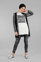 Hijab clothing CREAM Filet Jacket Binary Tunic T 3003 