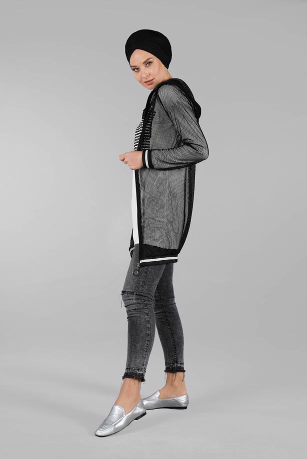 Vêtements hijab  Filet Jacket Binary Tunic T 3003  - TRENDTESETTÜR