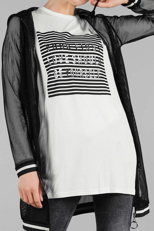 Vêtements hijab  Filet Jacket Binary Tunic T 3003  - TRENDTESETTÜR