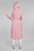 Hijab clothing POWDER Pocket Embroidered Detail Buttoned Tunic T 3234 