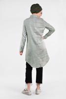 Hijab clothing KHAKI Striped Cotton Tunic T 4473-1