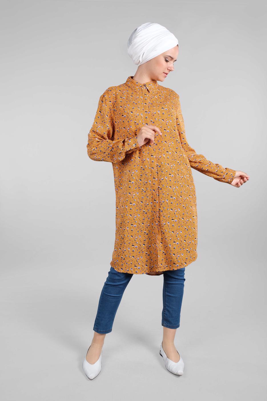 Vêtements hijab ORANGE Tunique T 4804-3 