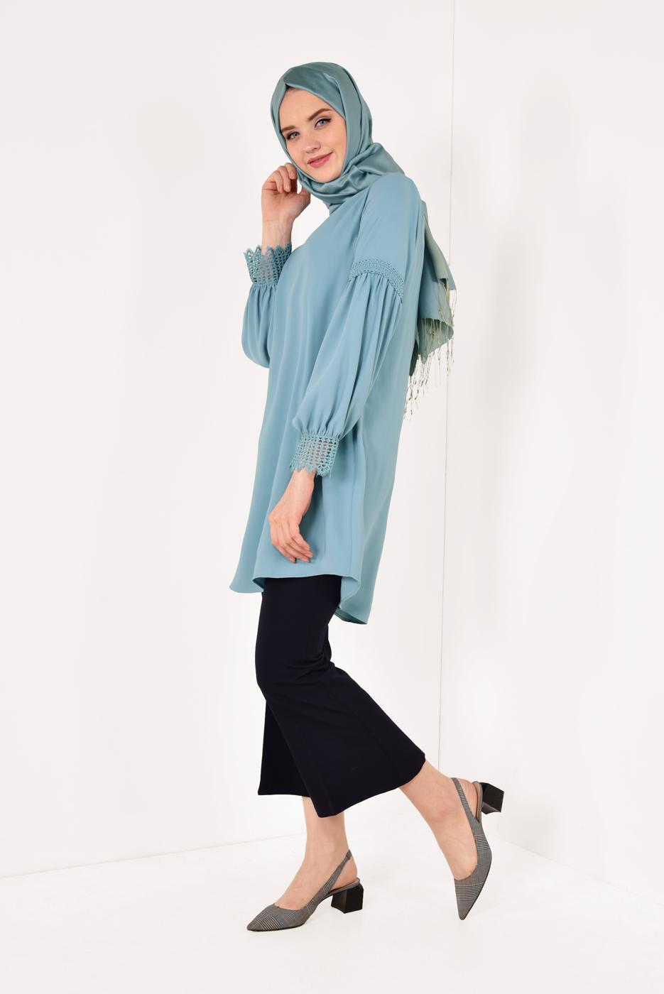 Vêtements hijab BLEU Tunique T 524310 