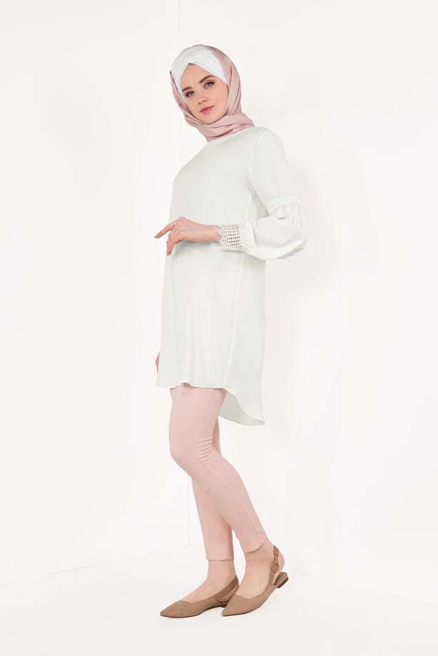 Vêtements hijab  Guipure Detail Tunic T 524310 - TRENDTESETTÜR