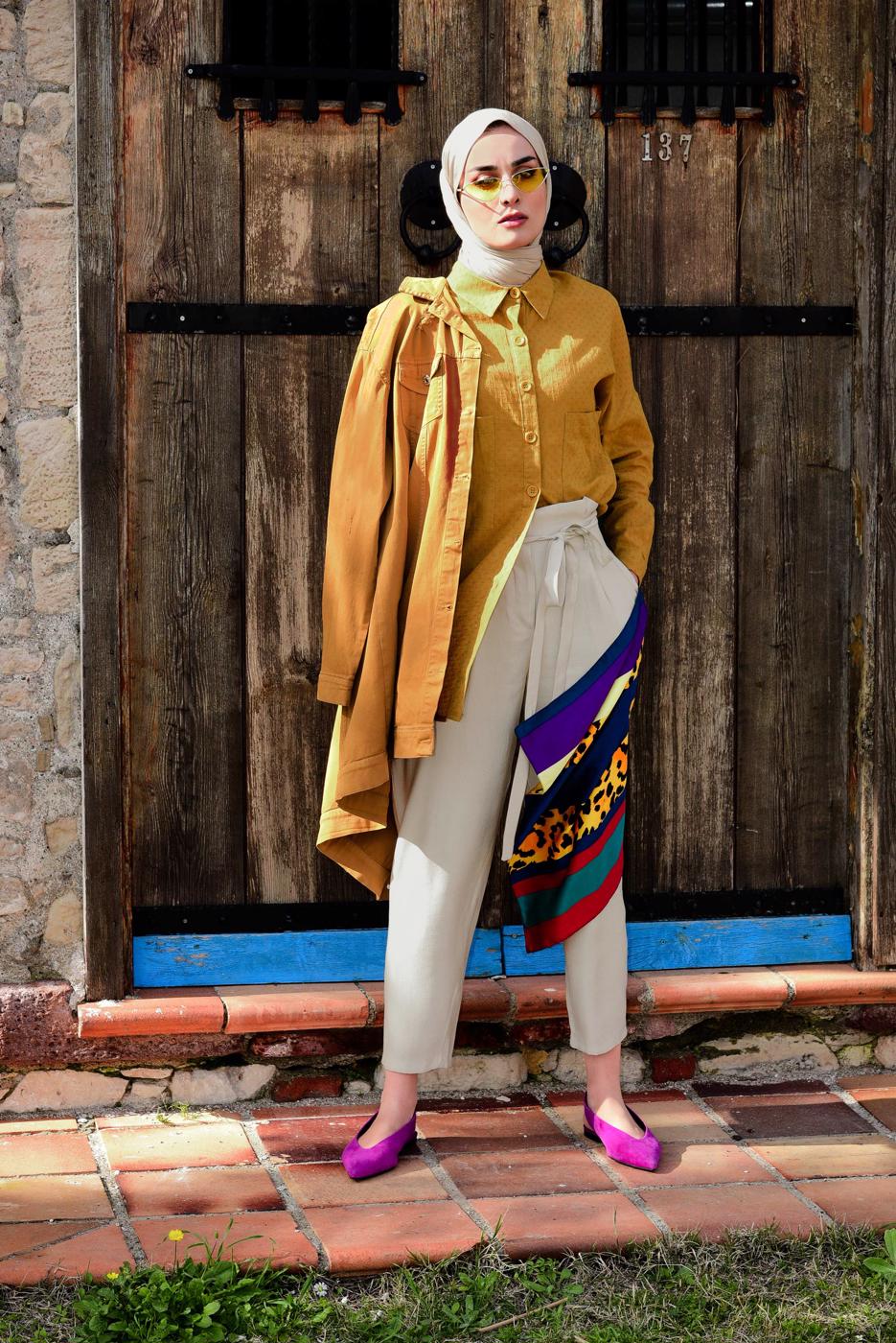 Vêtements hijab ORANGE T 22991 Pnk-Tunik