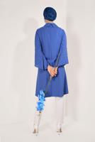 Tesettür giyim LACİVERT BONCUKLU GENİŞ KOL TUNİK T 52381