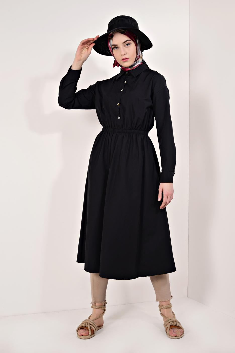 Vêtements hijab NOIR TUNIQUE  60003