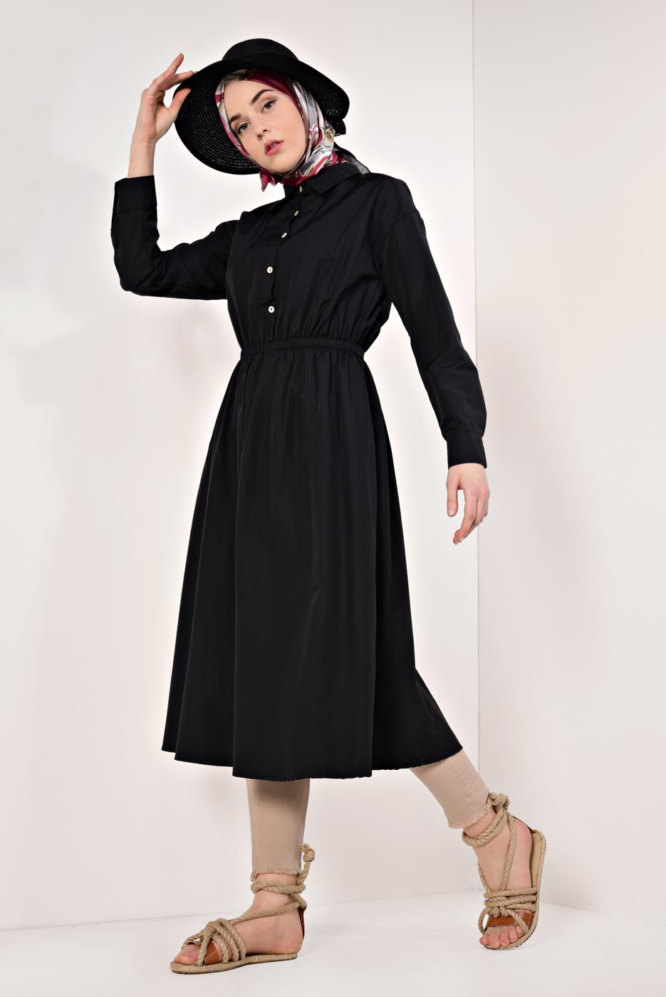 Vêtements hijab NOIR TUNIQUE  60003