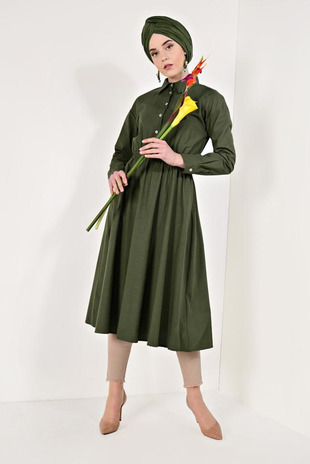 Vêtements hijab  SHIRRED WAIST TUNIC 60003 - TRENDTESETTÜR