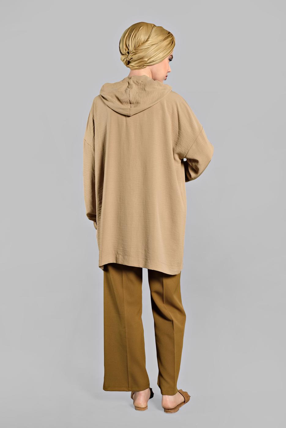 Vêtements hijab BRUN Tunique T 60191 