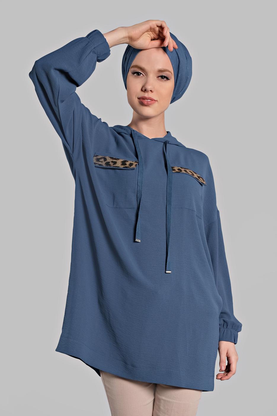 Vêtements hijab BLEU MARINE Tunique T 60191 