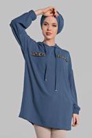 Vêtements hijab BLEU MARINE Tunique T 60191 