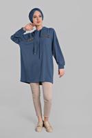 Vêtements hijab BLEU MARINE Tunique T 60191 