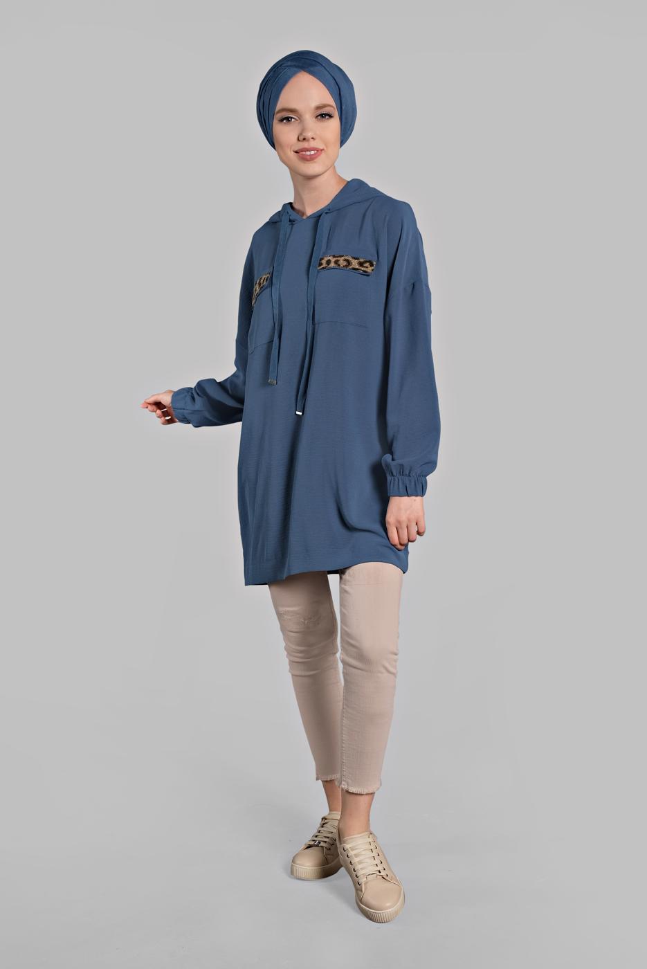 Vêtements hijab BLEU MARINE Tunique T 60191 