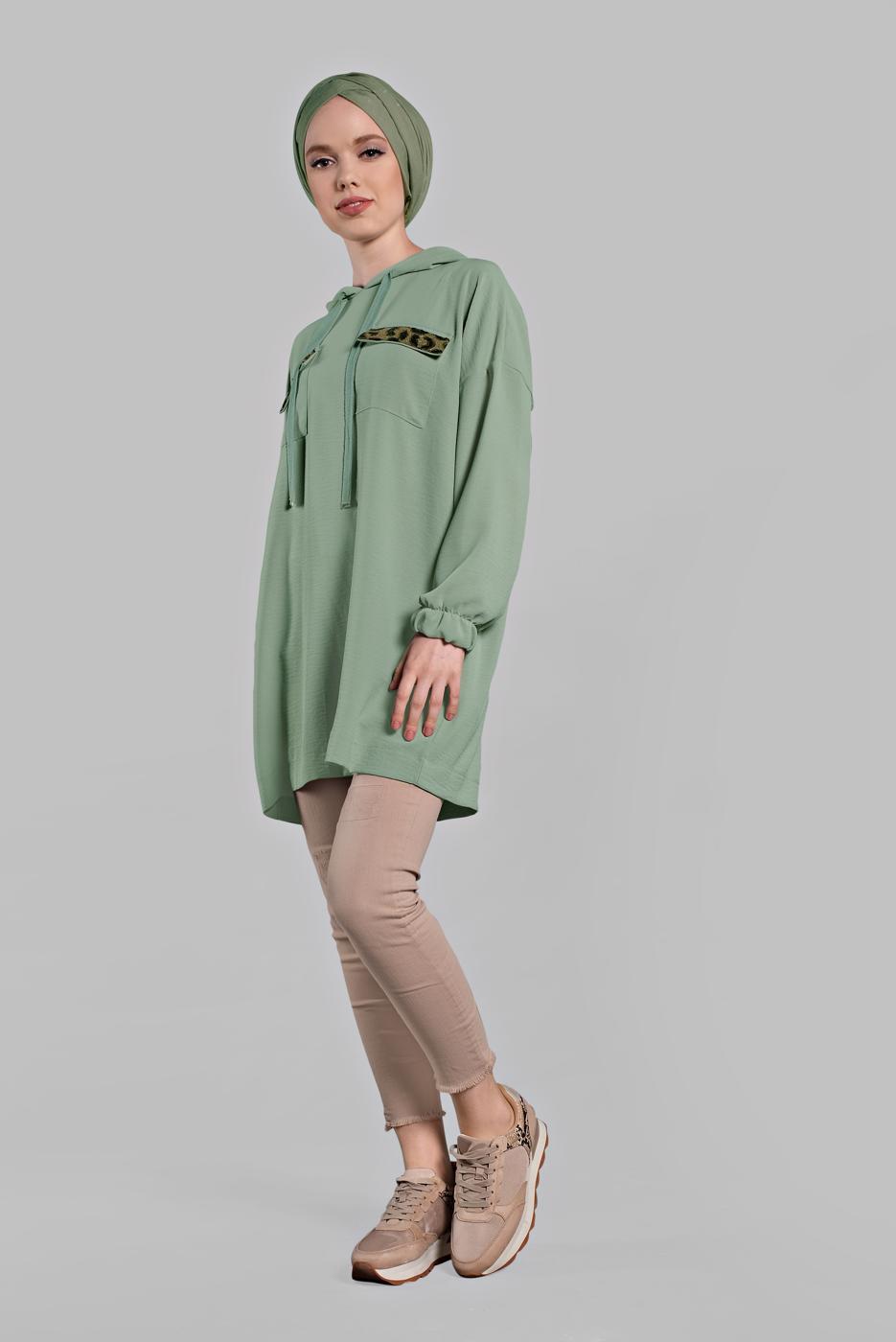 Vêtements hijab VERT Tunique T 60191 