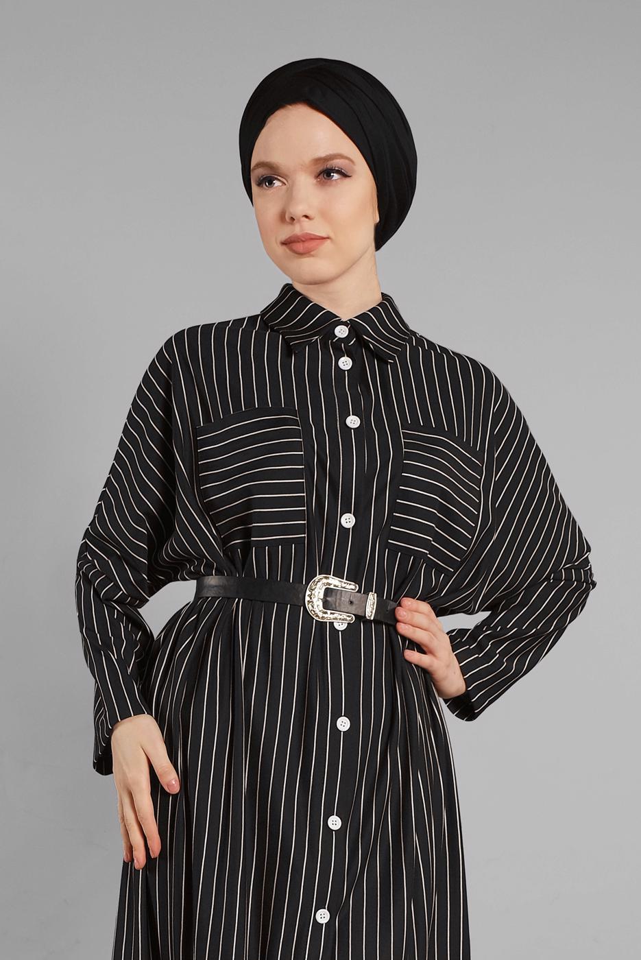 Vêtements hijab NOIR Tunique T 79202 