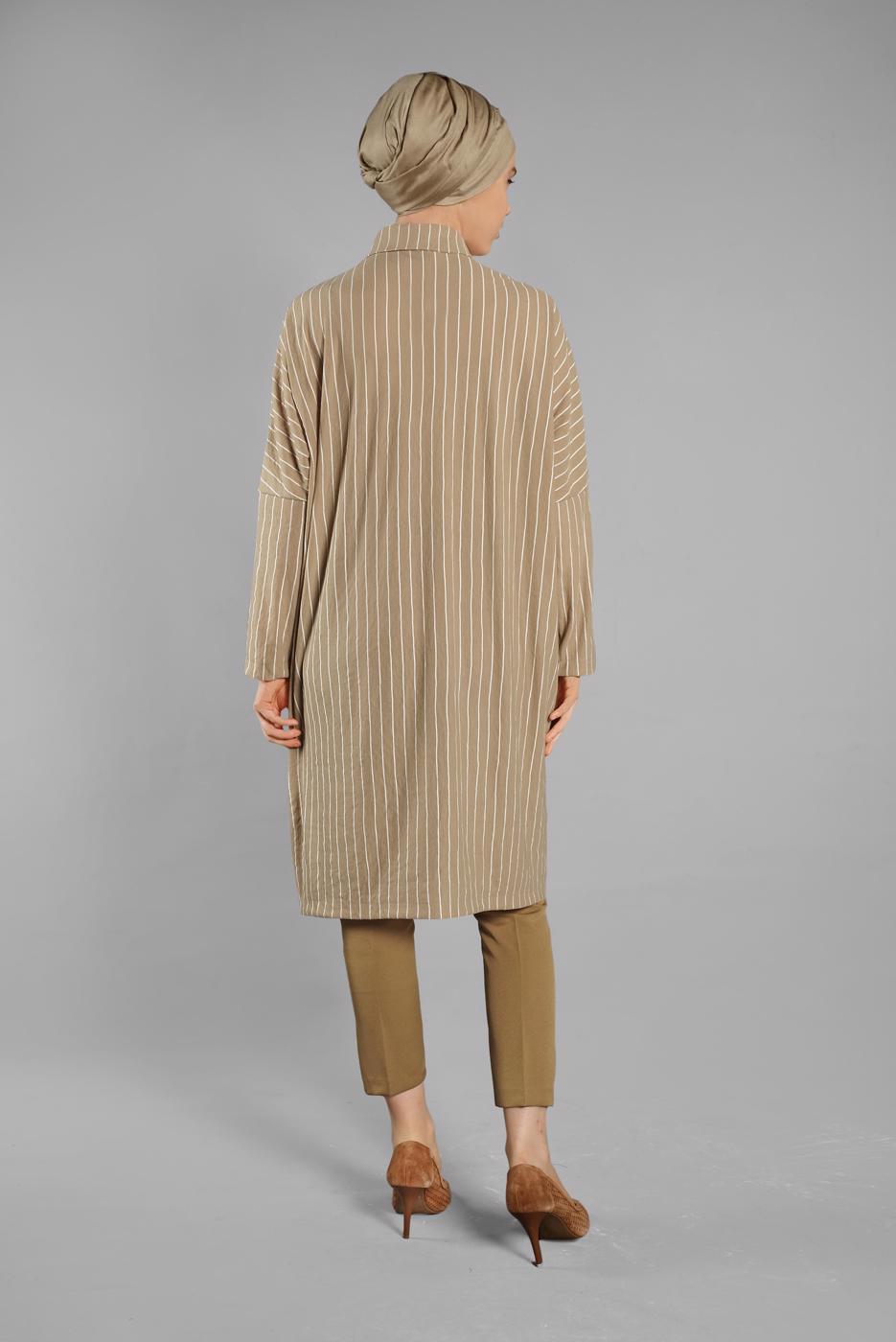 Vêtements hijab BEIGE Tunique T 79202 