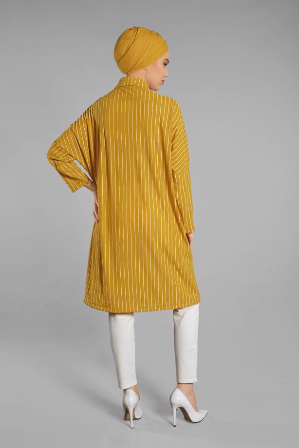 Vêtements hijab  Striped Button Tunic T 79202 - TRENDTESETTÜR
