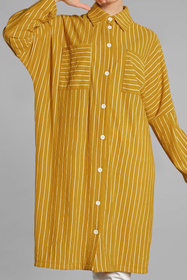 Vêtements hijab  Striped Button Tunic T 79202 - TRENDTESETTÜR