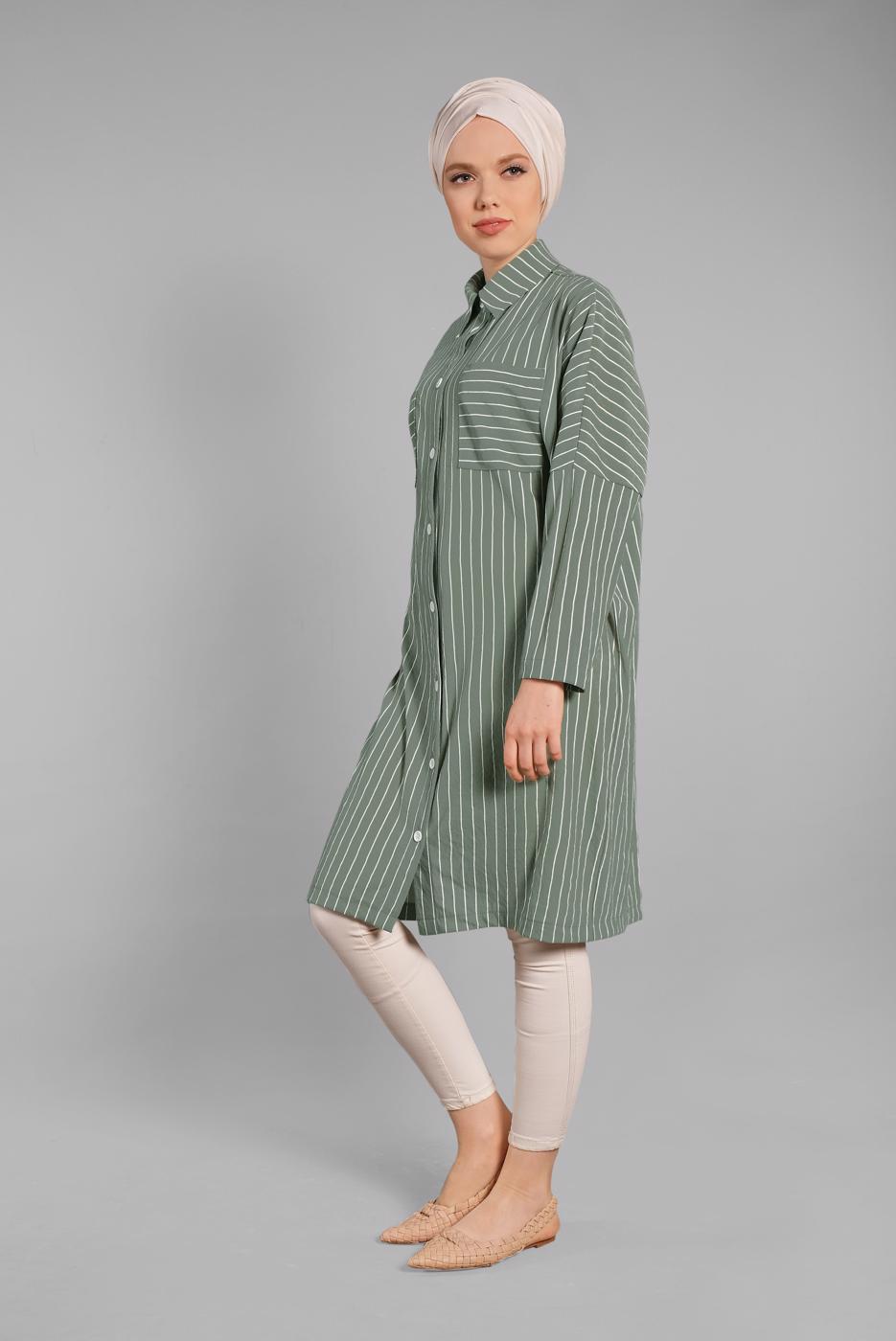 Vêtements hijab VERT Tunique T 79202 