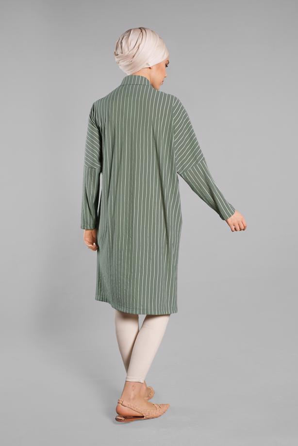Vêtements hijab  Striped Button Tunic T 79202 - TRENDTESETTÜR