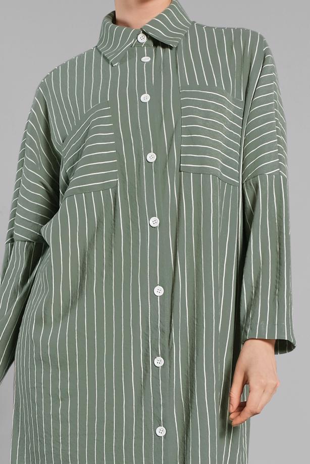 Vêtements hijab  Striped Button Tunic T 79202 - TRENDTESETTÜR