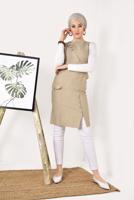 Vêtements hijab BRUN TUNIQUE T 8389