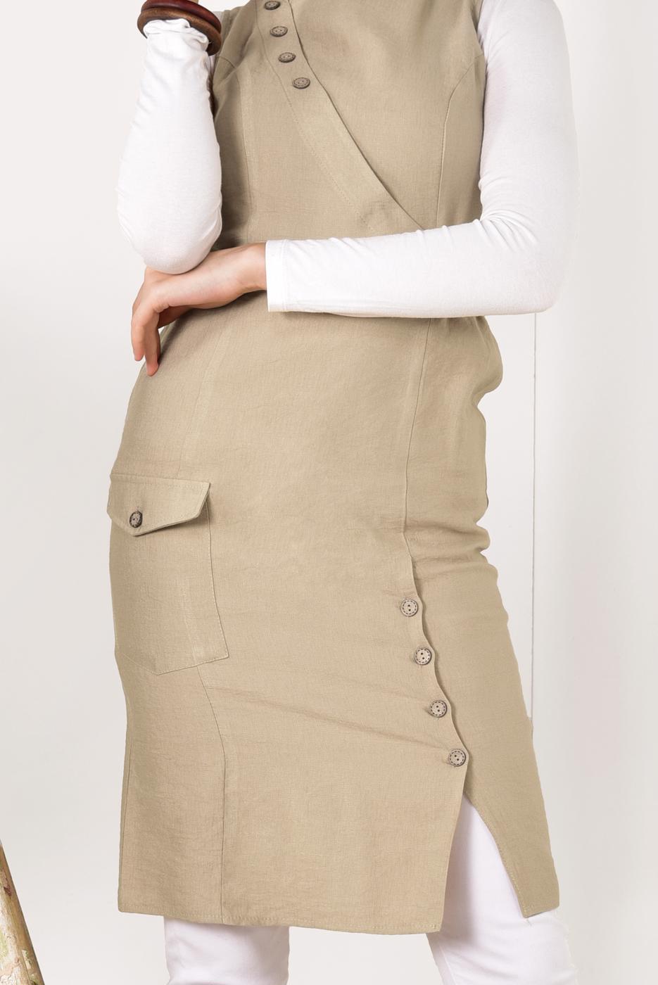 Vêtements hijab BRUN TUNIQUE T 8389