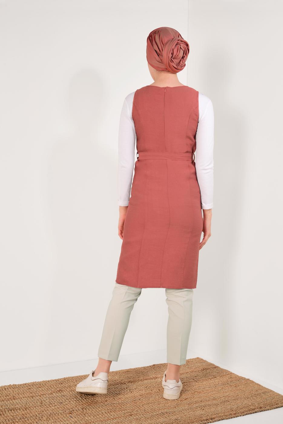 Vêtements hijab ORANGE TUNIQUE T 8389