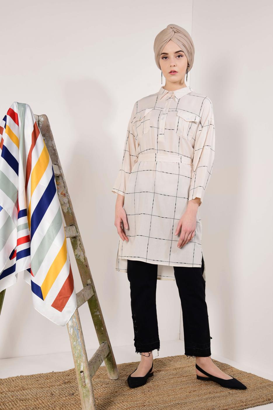 Vêtements hijab ÉCRU Tunique T 91991 