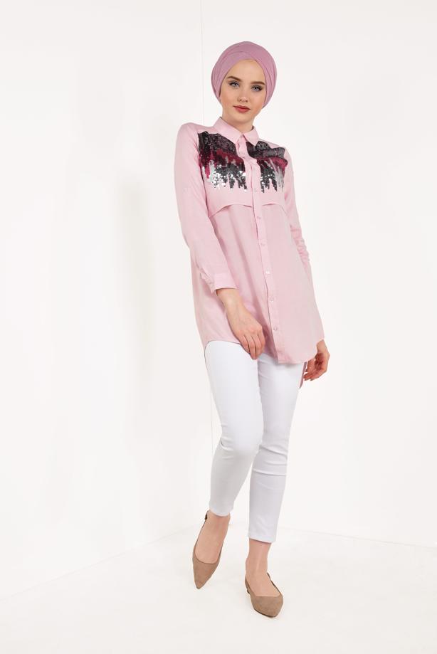 Vêtements hijab  Colourful Sequin Tunic T 0001  - TRENDTESETTÜR